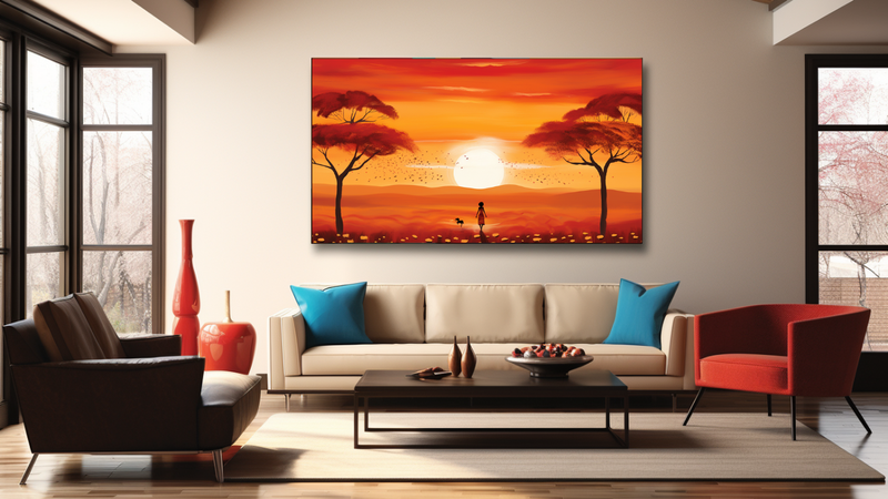 Canvas Wall Art - Savanna Serenade Abstract - HD0242