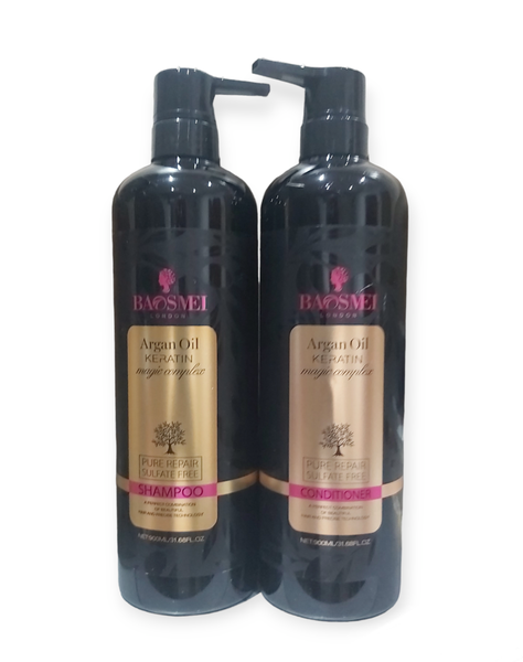 Argan Oil Keratin Shampoo &amp; Conditioner Magic Complex Set - 900ml