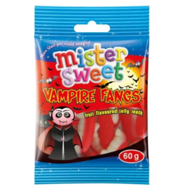 Mister Sweet Vampire Fangs 60g - 24 Pack