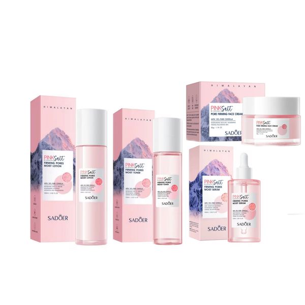 SADOER Pink Salt Centella Calming Glow Skincare Set-Hydrating