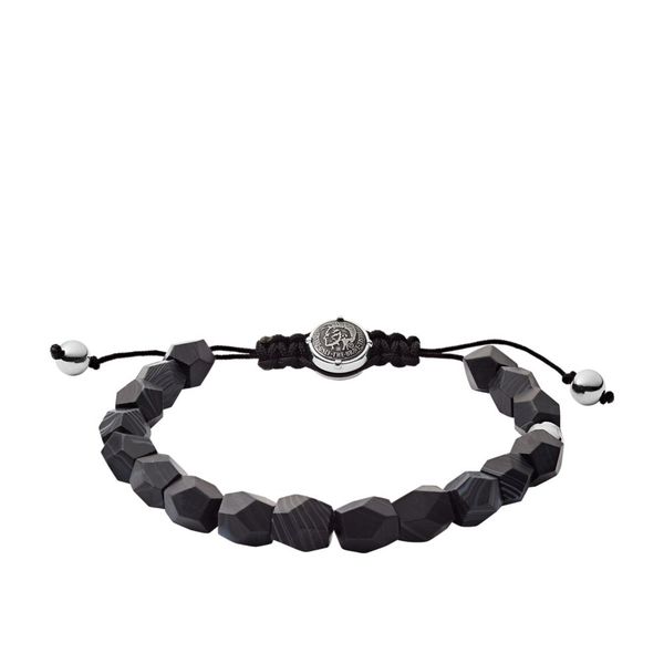 Diesel Men's Black Semi-Precious Beaded Bracelet - DX1134040