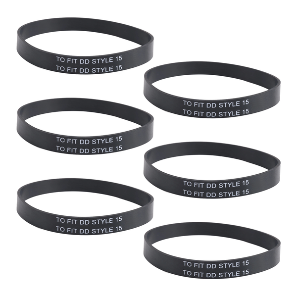 6 Pieces Knurled Belt Compatible With Dirt Devil Style 15 Upright Vacuum