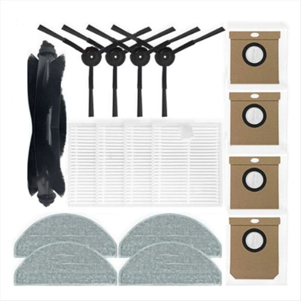 Robot Vacuum Cleaner Main Side Brush Hepa Filter Mop Compatible with None