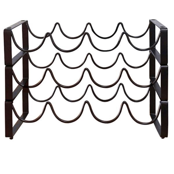 3-Tier Free Standing Wine Rack that Fits 12 Bottles of Wine
