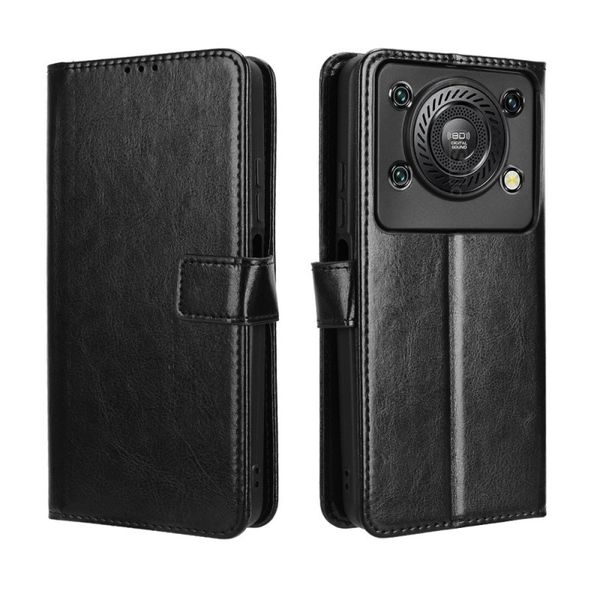 Crazy Horse Pattern Leather Cover Compatible With Redmi Note 14 Pro Plus 5G