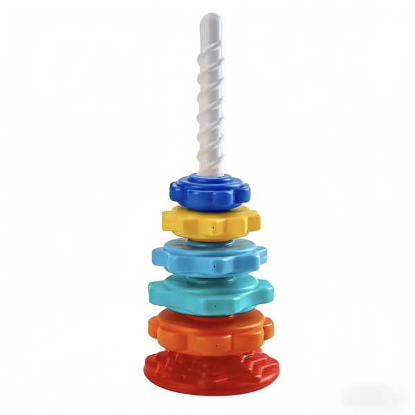 Toddler Spinning Stacker, Colorful Rotating Early Learning Sensory Toy