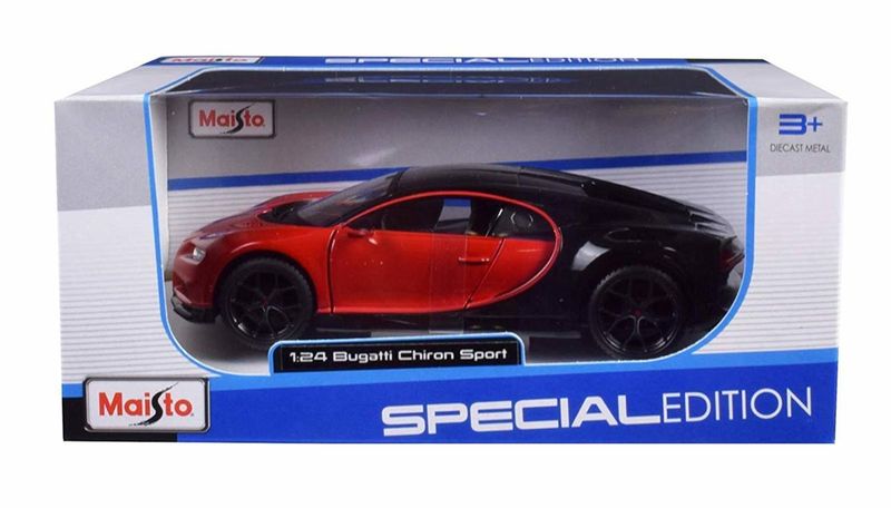 MAISTO 1:24 Die-Cast Special Edition Bugatti Chiron Sport in Red 31524R