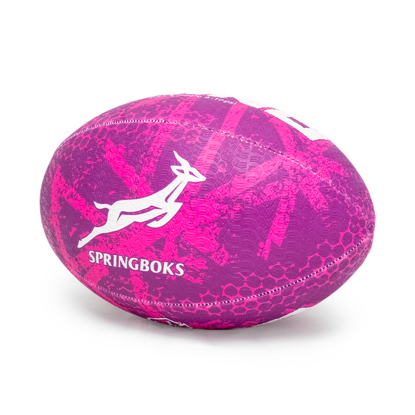 Springboks Graffiti Training Rhino Rugby Ball - Pink &amp; Purple