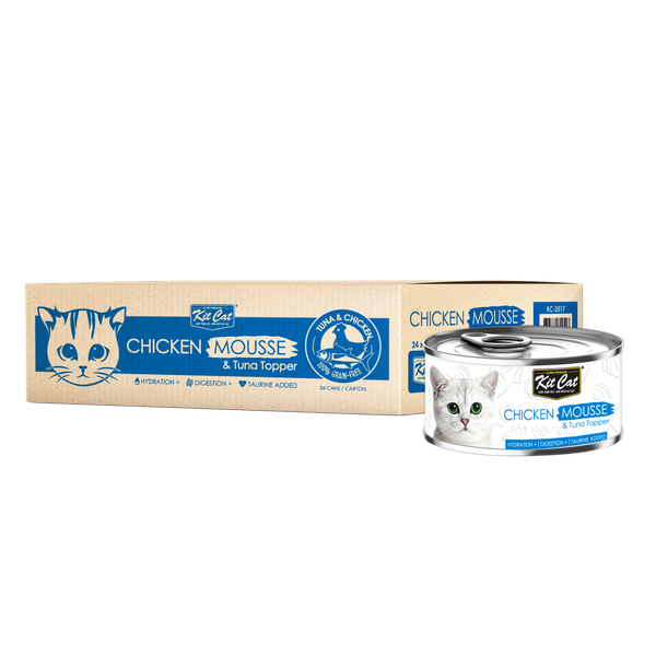 Kit Cat Tuna Mousse &amp; Chicken Toppers - (24 X 80g)