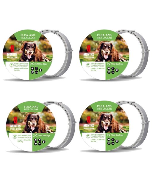 Flea Collar for Dogs, Natural Essential Oil, Waterproof &amp; Adjustable Design