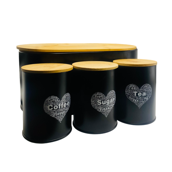 Bread Bin and Canister Set - Kitchen Storage