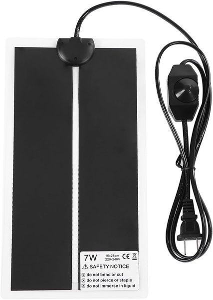 Reptile Heating Pad Reptile Heat Mat Adjustable Pet Heating Warmer 7W