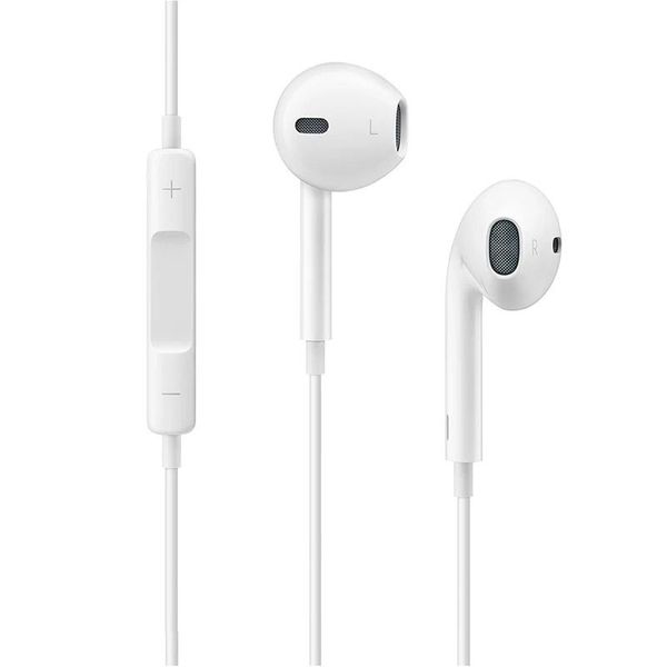 Aux 3.5mm Earphone with mic 1 meter length - Earbuds Style