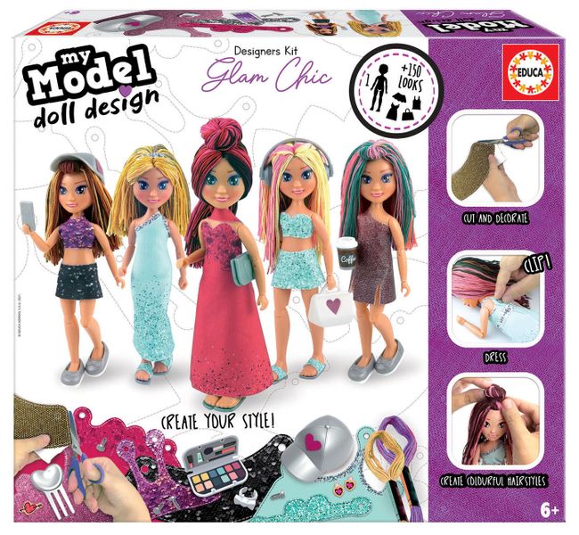 Educa My Model Doll Design Kit - Glam-Chic