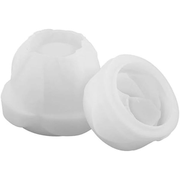 2Pcs Silicone Mould -Epoxy Resin Box Rose-Shaped Mold Jewellery Organizer