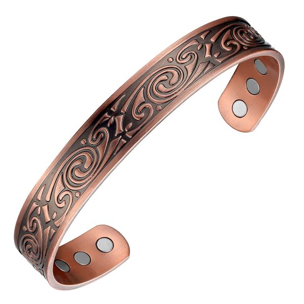 Beauty Self Healing Detox Copper Bangle Bracelet Twisted