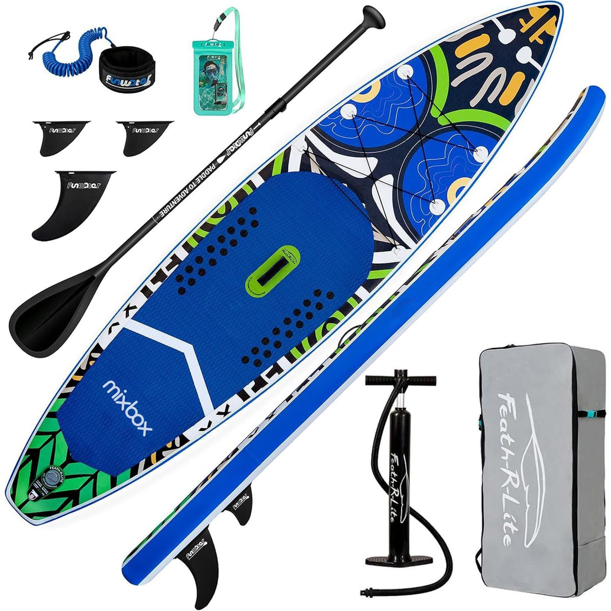 Mix Box Ultra-Light Inflatable Stand Up Paddle Board SUP Kit – 335cm
