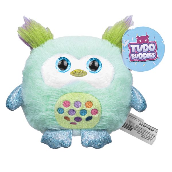 Tudo Buddies Hootdini 10cm Plush Toy - Soft Animal for Girls and Boys