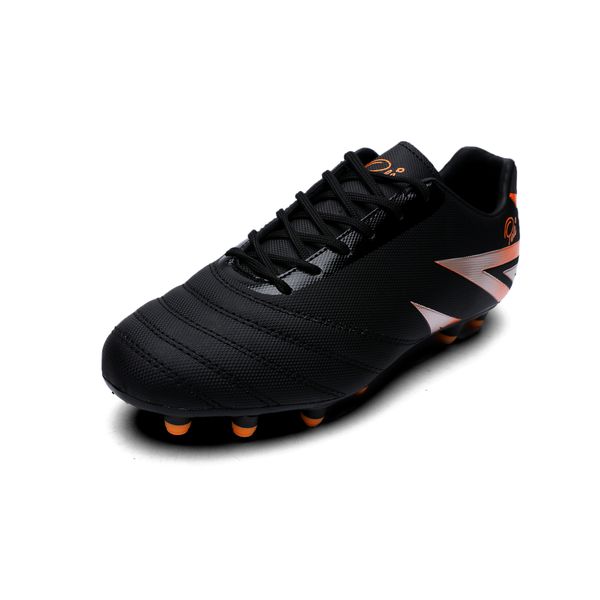 Pele Outdoor Soccer Boots - Orange &amp; Black