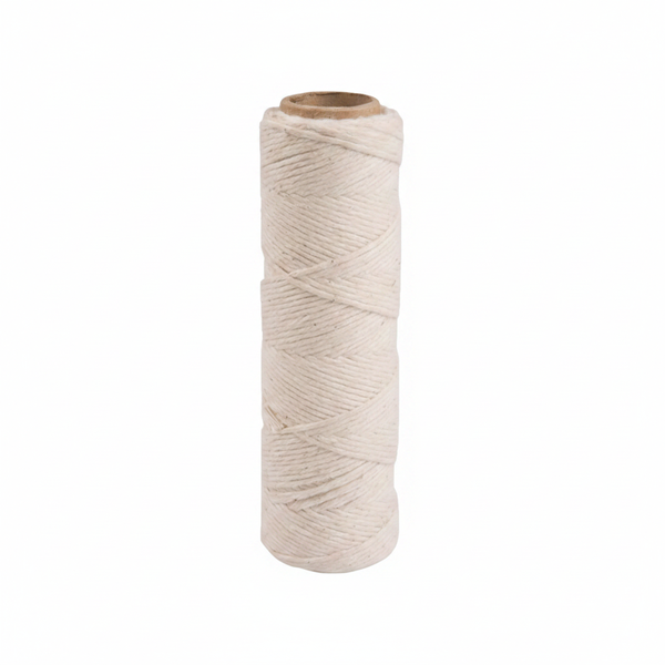 Light-Duty Cotton Rope - 500g, 125m Natural String for Crafting &amp; Gardening