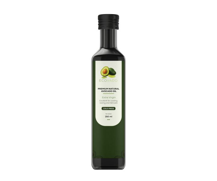 Extra virgin Avocado oil, Cold Pressed, Premium, Natural, Plain.
