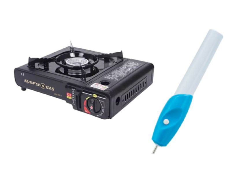 Engraving Pen And A Portable Camping Gas Stove