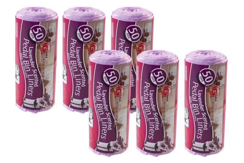 Bin Liners 50s Lavender - 6 Pack