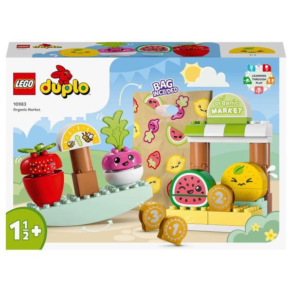 LEGO® DUPLO® My First Organic Market 10983 Building Toy Set; Educational Toys for Toddlers (40 Pieces)
