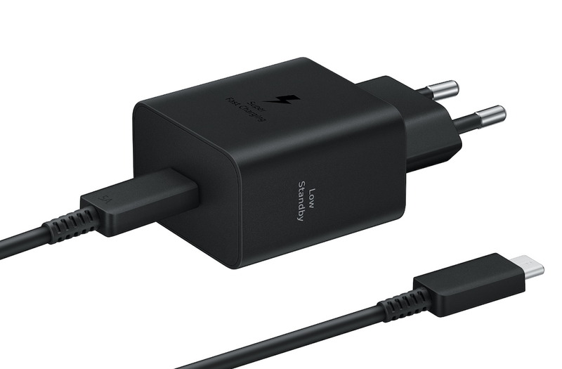 Samsung Original 45W PD Wall Charger With 5A USB-C To USB-C Cable - Black