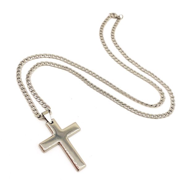 Fabulae Men's Steel Cross Chain, Ignatius