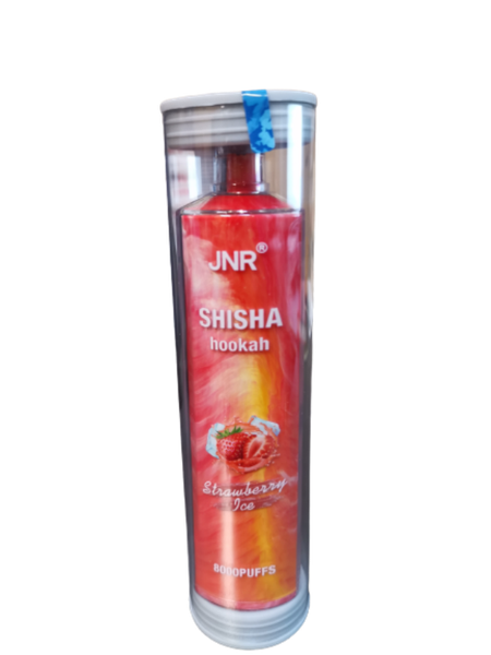 JNR ShiSha Hookah - Strawberry Ice 8000 Puffs - Disposable 2%
