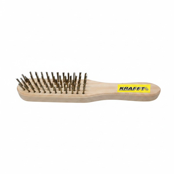 Krafft Stainless Steel 5 Row Wire Brush for Rust and Debris Removal