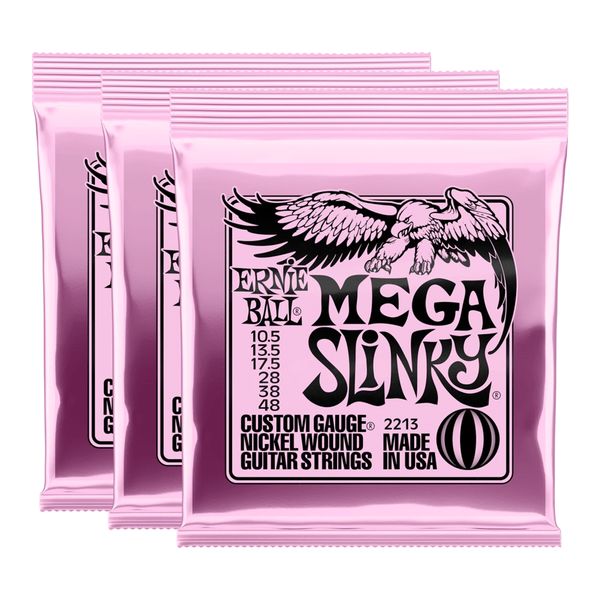 Ernie Ball Mega Slinky - 10.5-48 - Pack of 3