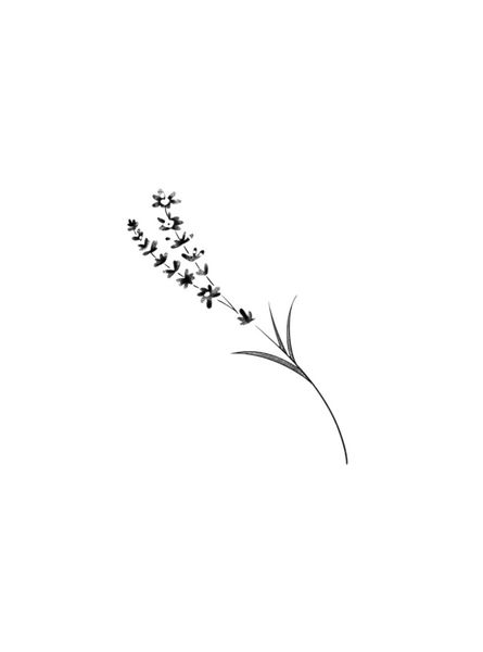1 Piece - Tree Leaf Design Temporary Tattoo - Black