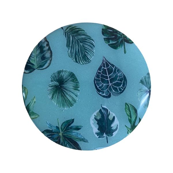 Cabinet Door Knob - Lily Pads Blue