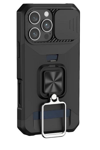 Rugged Case with Ring Stand &amp; Card Slot Compatible with iPhone 16 Pro Max