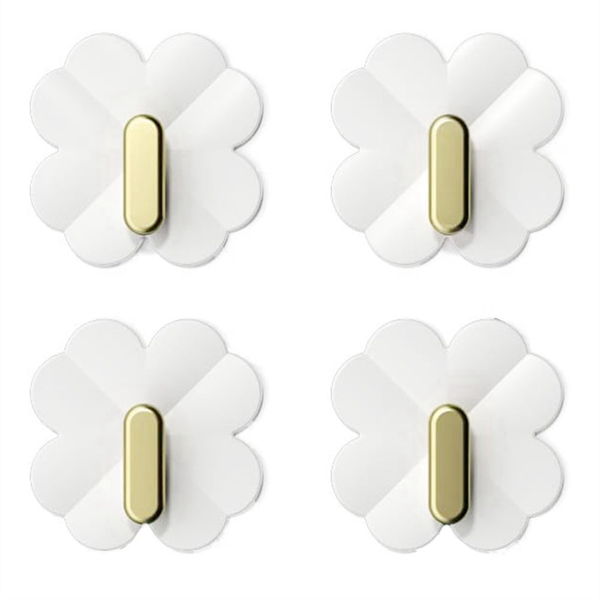 Self Adhesive Hooks for Wall Sticky Cute Wall Hook for Towel-White