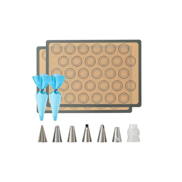 Silicone Baking Mat Kit Macaroon Baking Mat Set Silicone Bakeware Mats