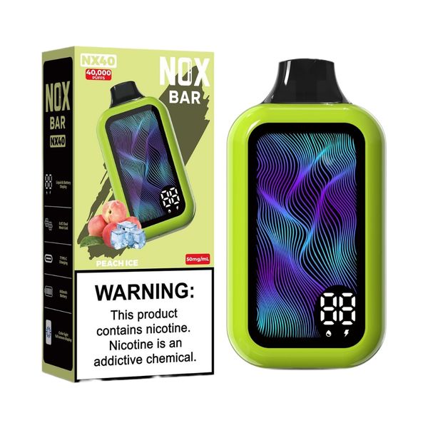 Nox Bar 40000 Puffs Disposable Vape - Peach Ice