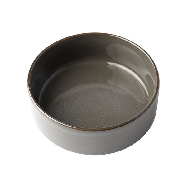 OMADA Flat Stackable Grey Cereal Bowl