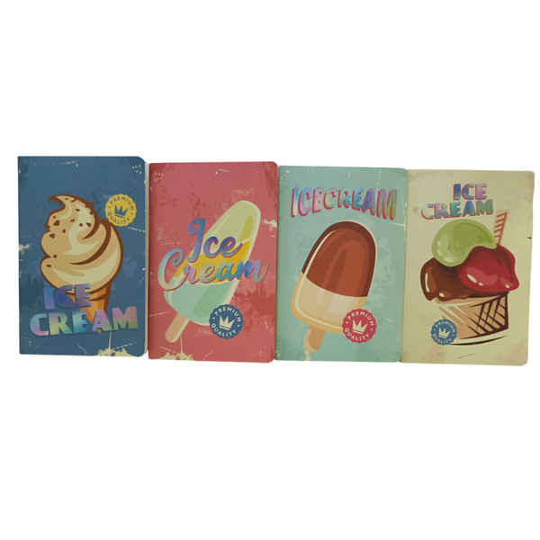 A5 Ice-Cream Notebook - Set of 4