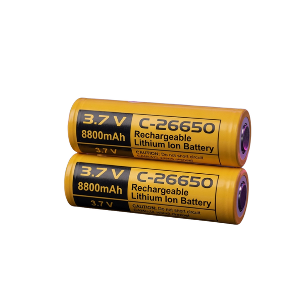 26650 Rechargeable Gaming Battery 8800mAh 3.7V - 2 Pack