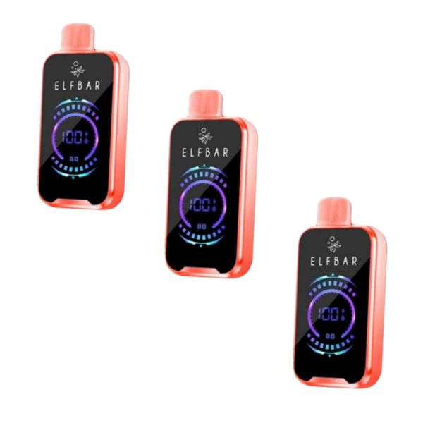 Elfbar 20000 puffs peach ice 3 pack