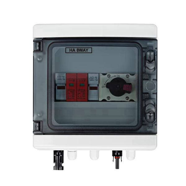 Solar Photovoltaic Pv Combiner Box With Protection 1 Input 1 Out