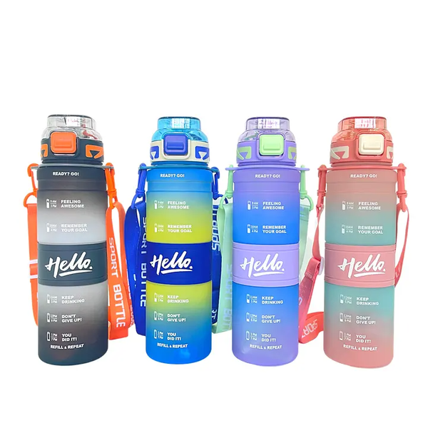 Pack of 4 Water Bottle Mixed Colors