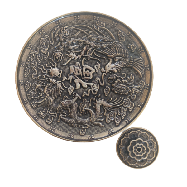 Lotus and Chinese Dragon Design Incense Stick Holder