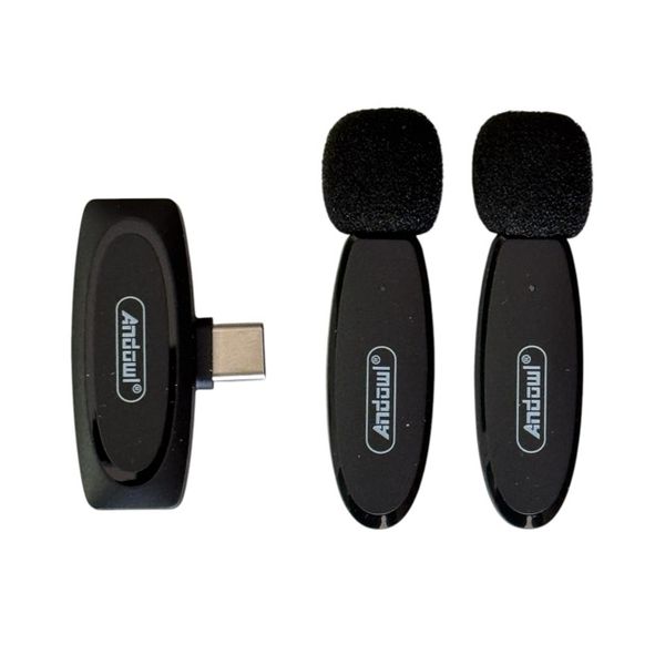 M2 Wireless Lavalier Microphone with 3in1 Receiver