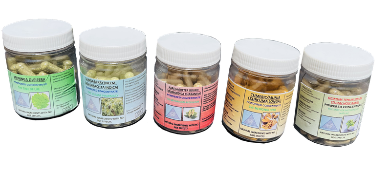 5 pack Organic Multivitamin Capsules- 60 capsules per pack - Super Foods