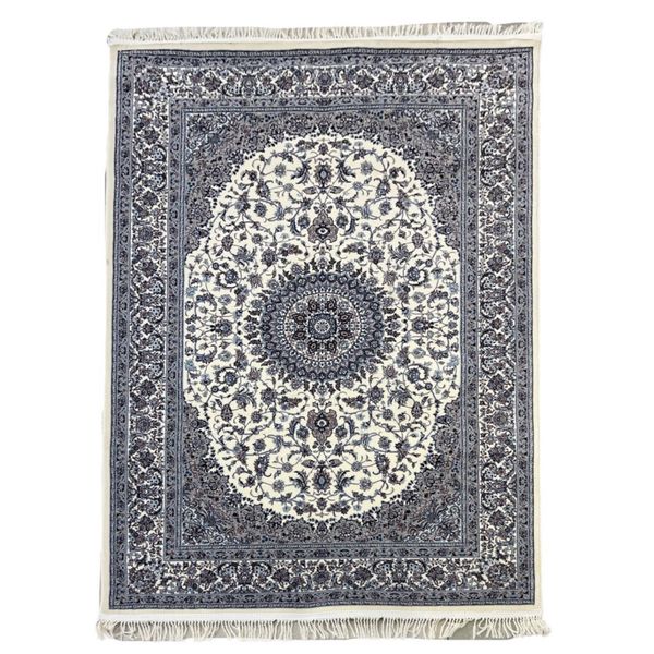 Beautiful Beige / Cream Persian Nain Rug image