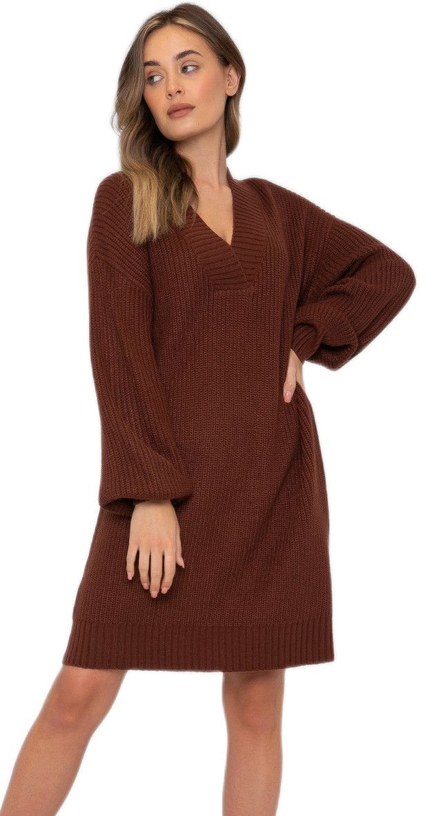 Threadbare Womens Brown Knitted Jumper Dress Shop Today. Get it